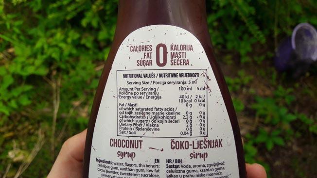 choconut syrup proteone