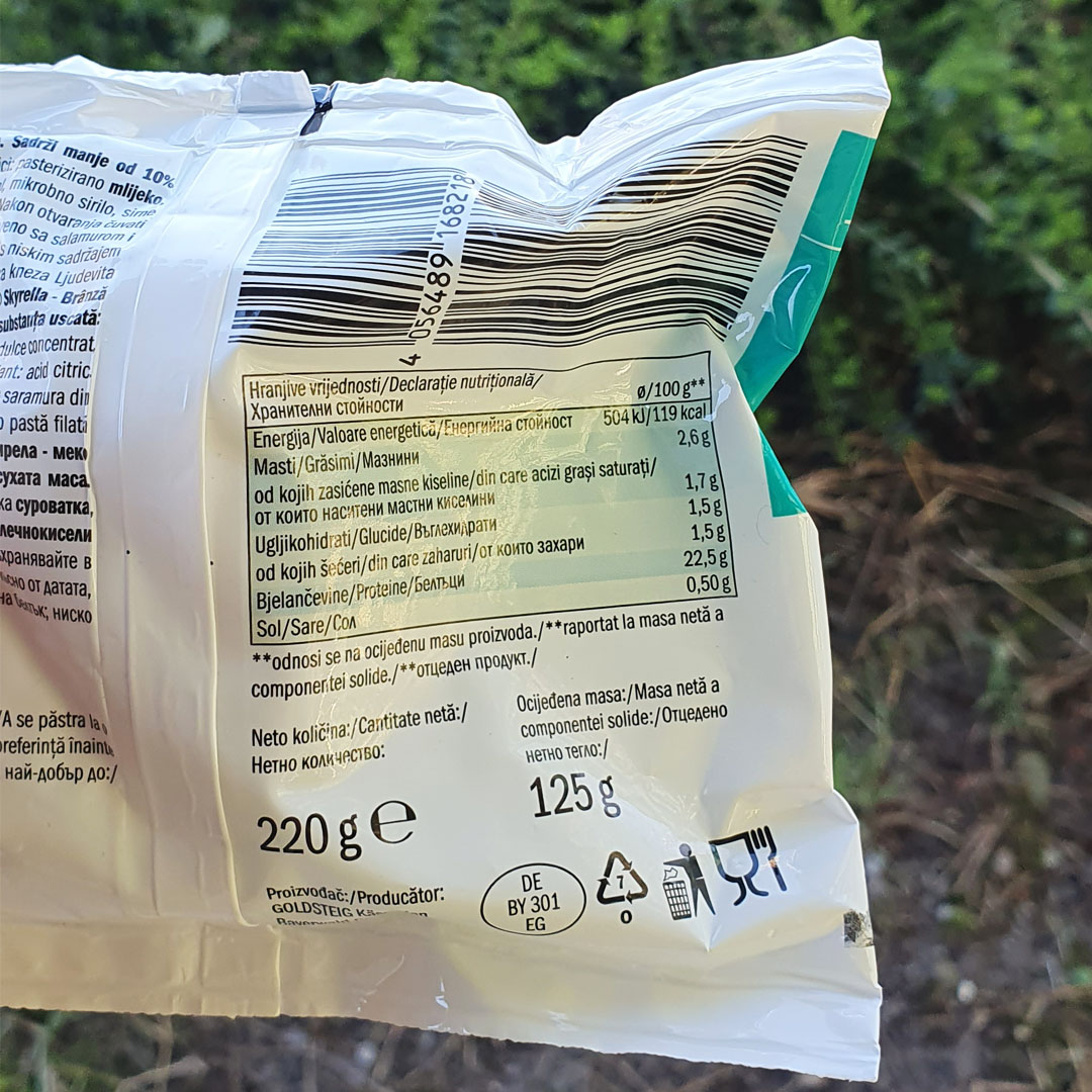 milbona skyrella kalorije